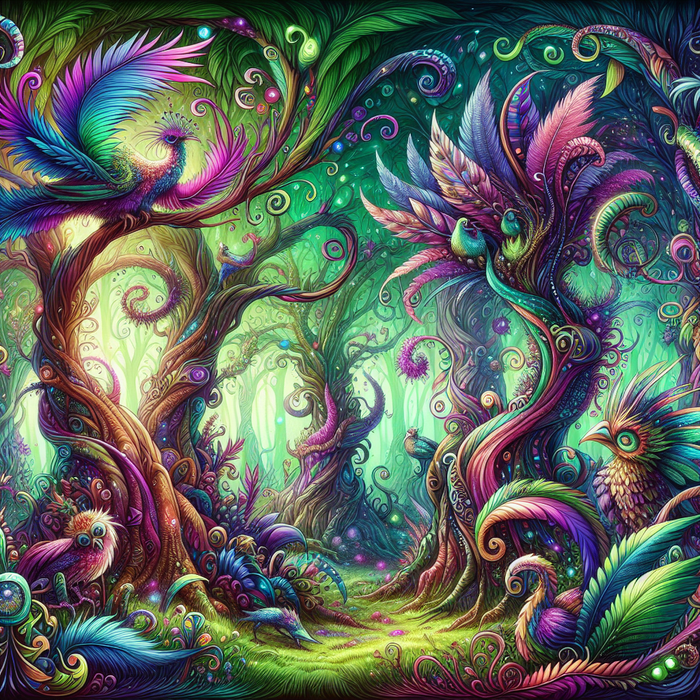 Fantasy Forest Magic Painting By Diamonds Kit