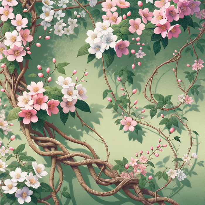 Blossoming Vines Painting Diamond Kit