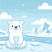 Polar Bear Winter Wonderland DIY Paint By Diamonds