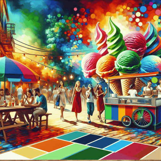 Charming Ice Cream Stand Diamonded Painting Kits