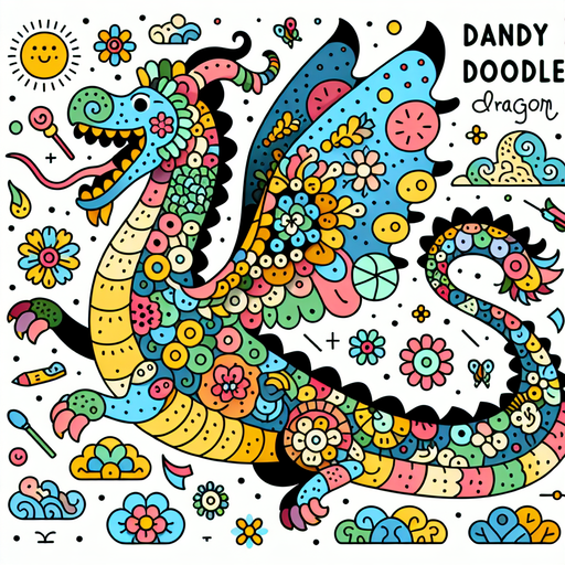 Dandy Doodle Dragon Paint By Diamonds Kits