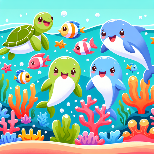 Ocean Adventures With Sea Creatures Diamonded Painting Kits