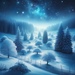 Enchanting Winter Night Paint By Color