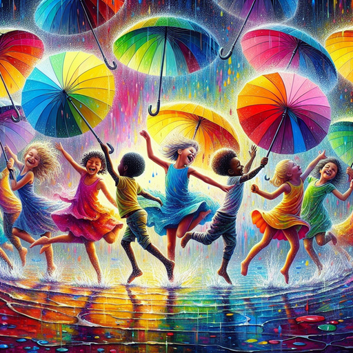 A Dance In The Rain Paint By Diamonds Kits