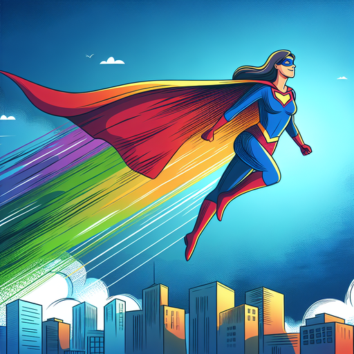 Superhero In Action Paint By Color