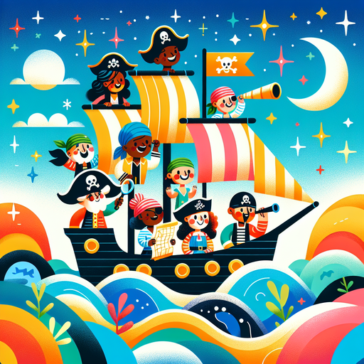 Starry Pirate Voyage Paint By Diamond