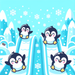 Winter Penguin Playground Diamond Painting