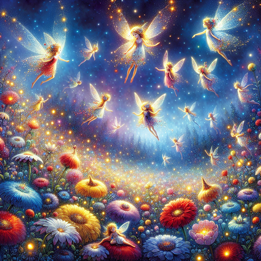 Dreamy Nighttime Fairies Diamonded Painting Kits