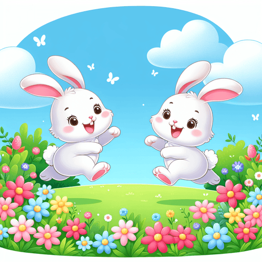 Bubbly Bunnies Paint By Diamonds Kits