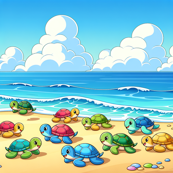 Tiny Turtle Race Paint By Diamonds Kits