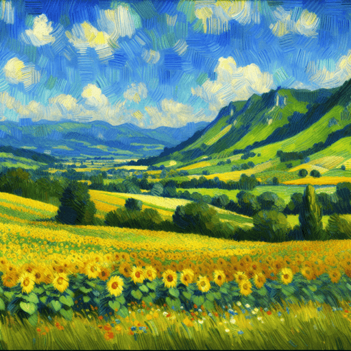 Vibrant Valley Vistas Paint By Diamonds Kits