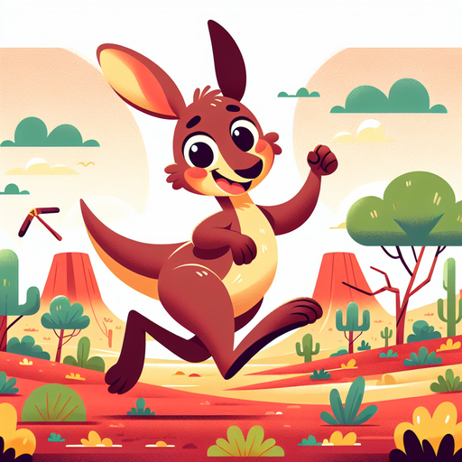 Adventurous Kangaroo Safari Paint By Color