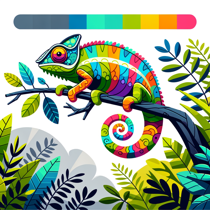 Clever Chameleon Diamonded Painting Kits