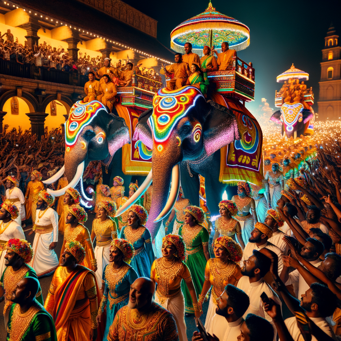 Esala Perahera - Kandy Paint By Diamonds Art