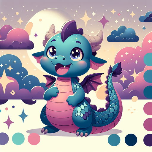 Charming Little Dragon Painting Diamond Kit