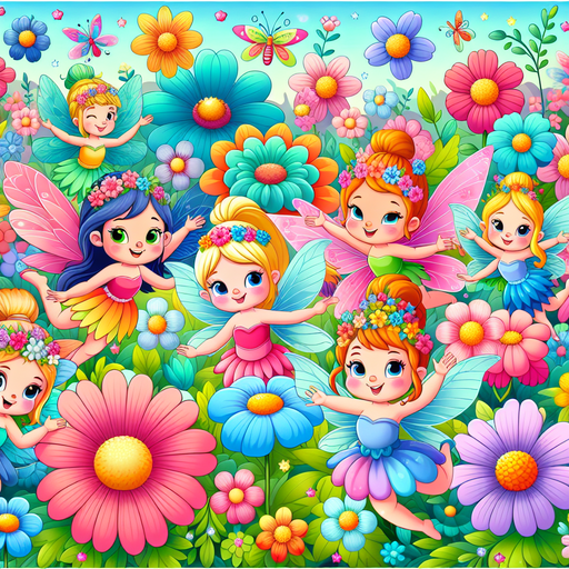 Fanciful Fairies And Flowers DIY Paint By Diamonds