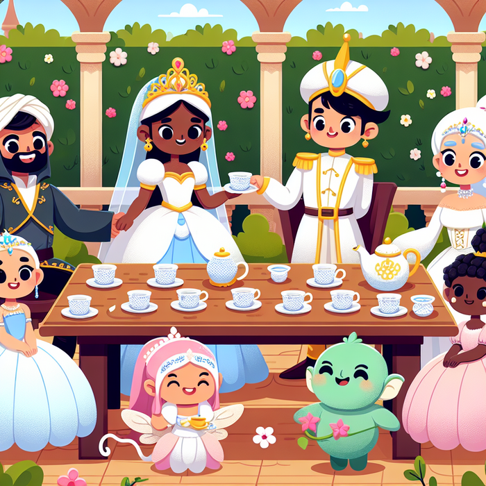 Princess's Garden Tea Gala Paint By Diamond