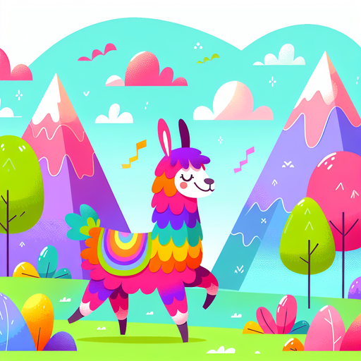 Laughing Llama's Mountain Meander Paint By Diamonds