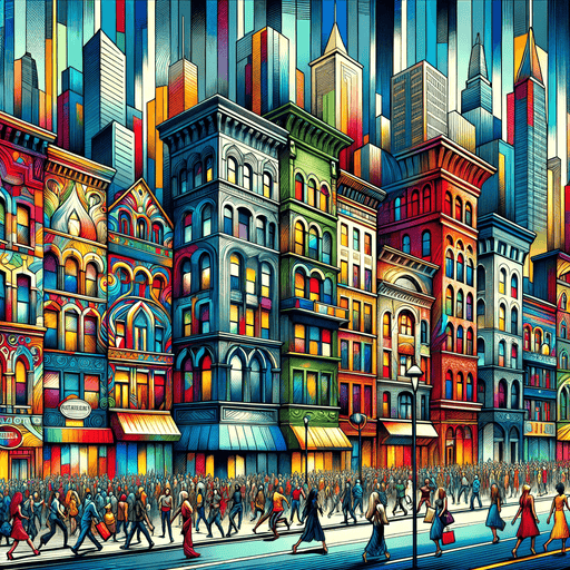 Charming City Paint By Color