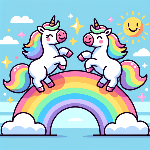 Rainbow Unicorns Paint By Color