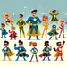 Epic Superhero Battles Paint By Diamonds Kits