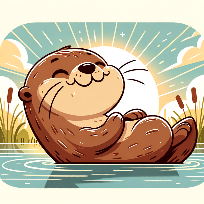 Bubbly Otter Paint By Diamonds Kits