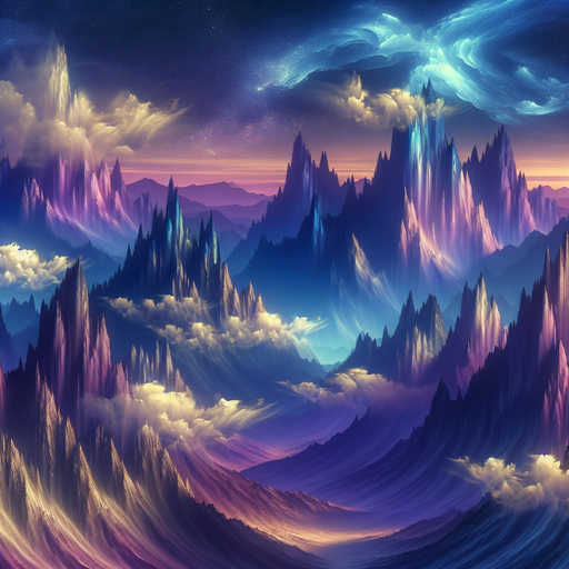 Fantasy Mountain Retreat Painting Diamond Kit