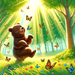 Playful Bear Adventure Diamonded Painting Kits