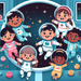 Outer Space Playtime Painting By Diamonds Kit