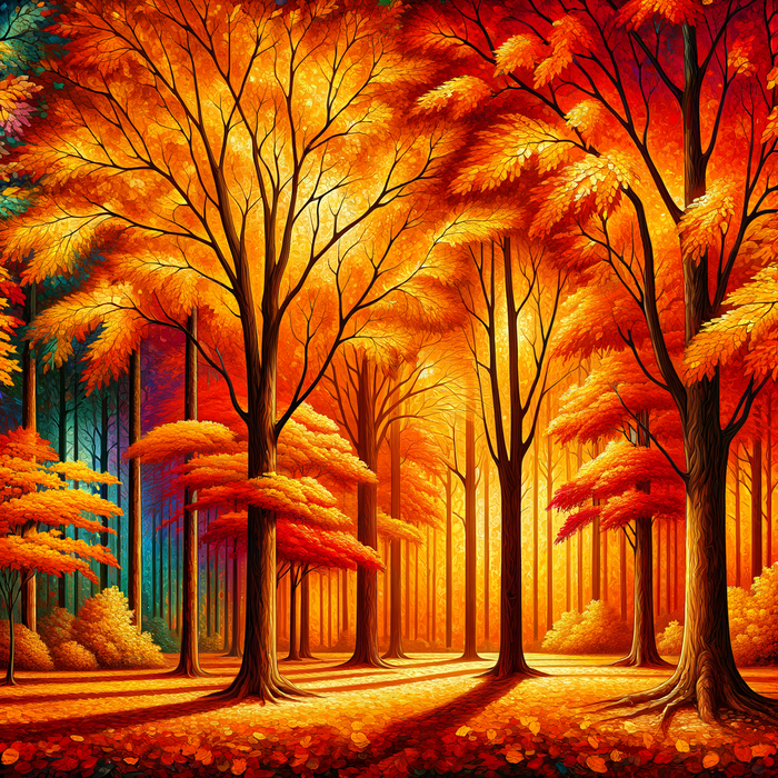 Enchanting Autumn Forest Diamonded Painting Kits