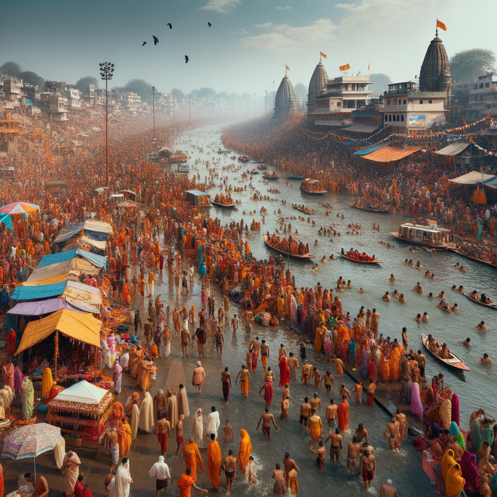 Kumbh Mela - Haridwar Paint By Diamond