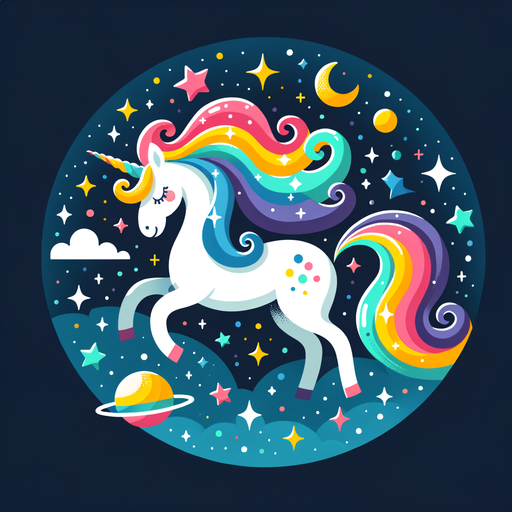 Cosmic Unicorn Paint By Color