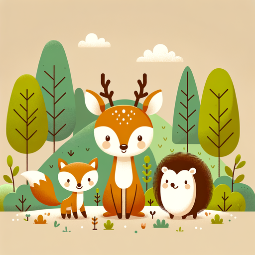 Friendly Forest Friends DIY Paint By Diamonds