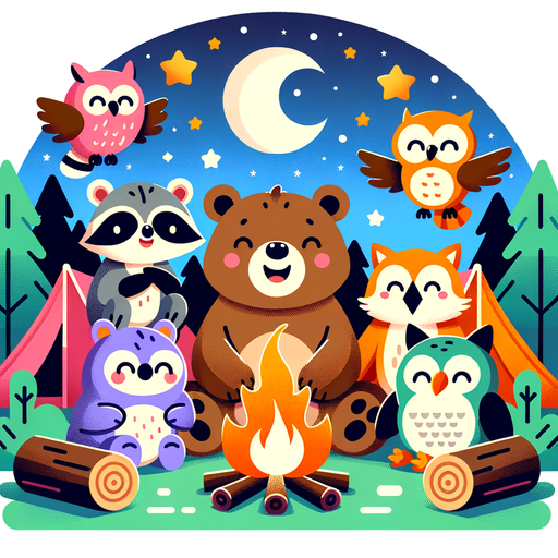 Cute Critters Camping Diamond Painting