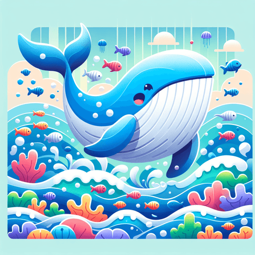 Joyful Whale Paint By Color