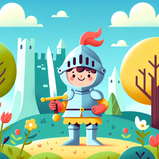 Adventurous Little Knight Painting By Diamonds Kit