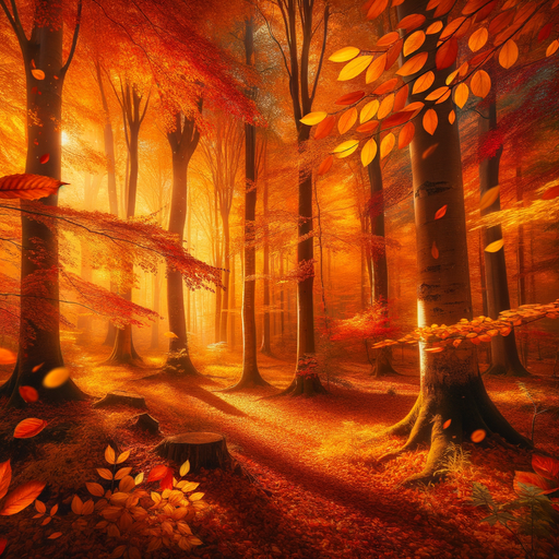 Tranquil Autumn Forest Paint By Diamonds Kits