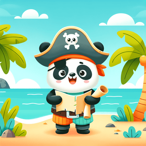 Pirate Panda's Island Escape Paint By Color