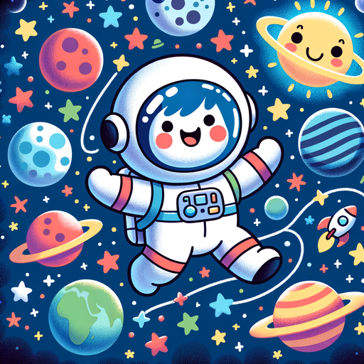 Playful Space Adventure Paint By Diamond