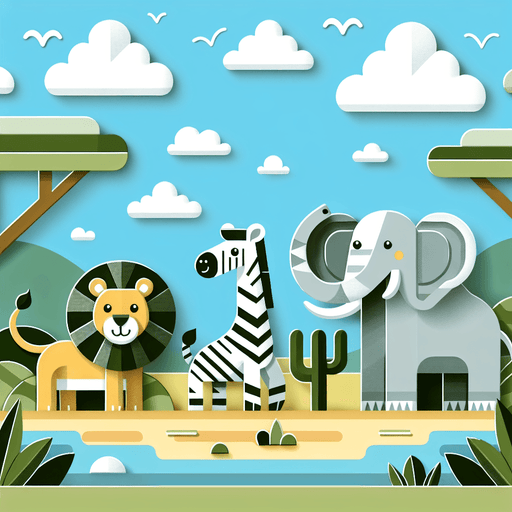 Cheerful Safari Adventure Paint By Diamonds Art