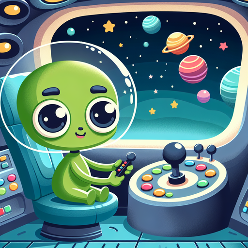 Space Explorer Alien Painting Diamond Kit