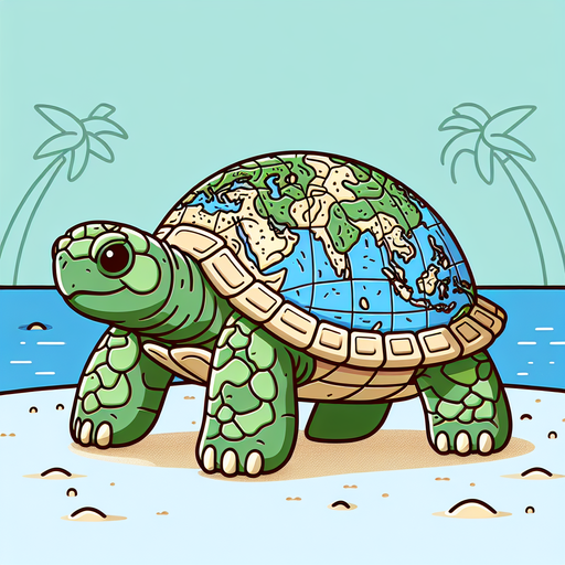 Treasure Island Turtle DIY Paint By Diamonds