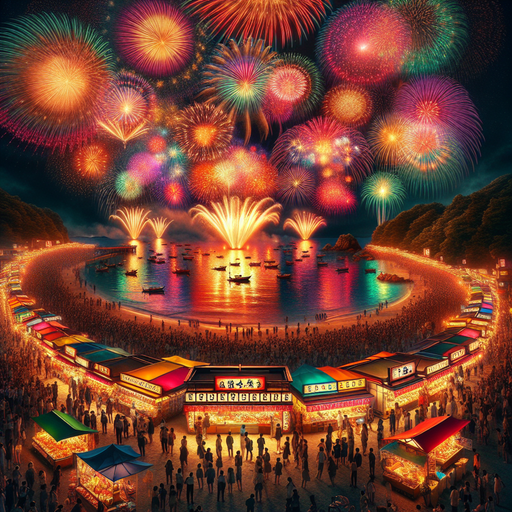 Katsuura Big Fireworks Festival Paint By Diamond