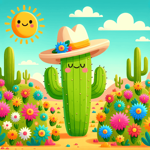 Sunny Cactus Paint By Color