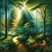 Serene Forest Pathway Diamond Painting