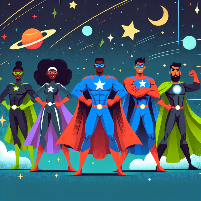 Superhero Galactic Guardians DIY Paint By Diamonds