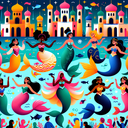 Undersea Castle Mermaid Ball Paint By Diamond