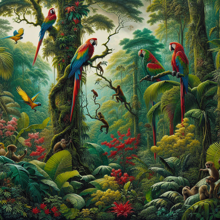 Wondrous Jungle Habitat Diamond Painting