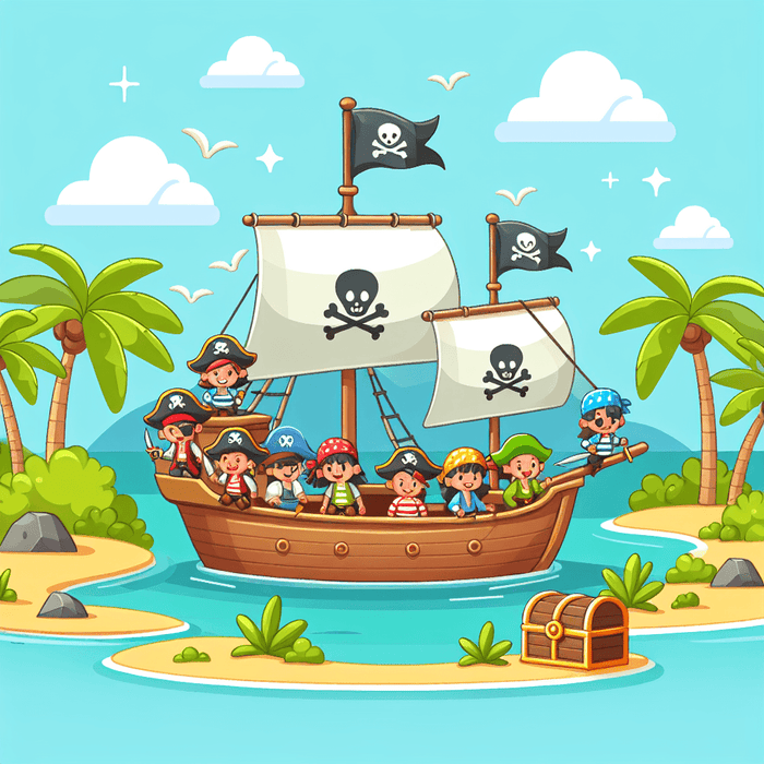 Pirate Adventure Treasure Hunt Diamonded Painting Kits