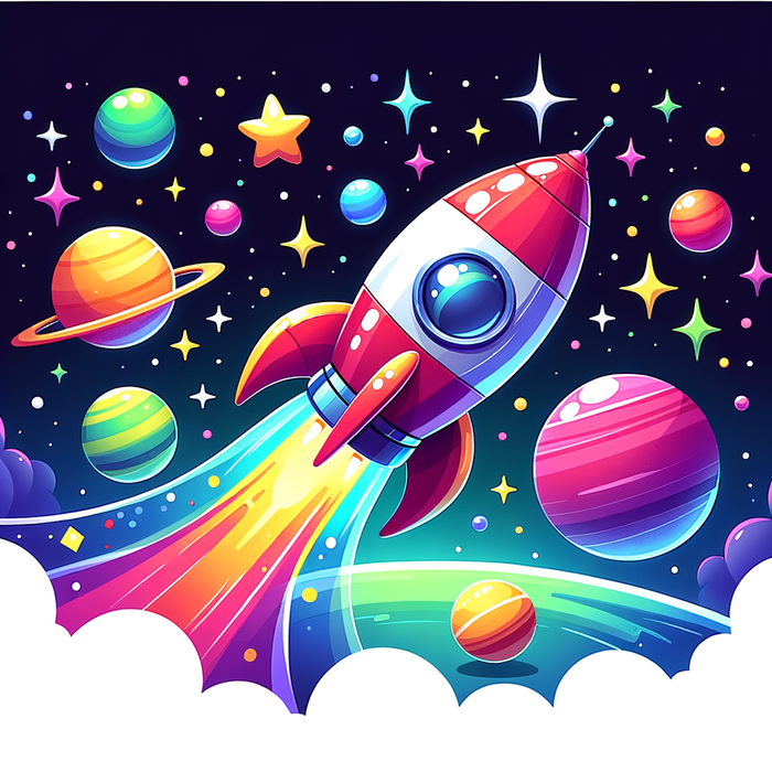 Fantastic Space Adventure Paint By Diamonds Kits